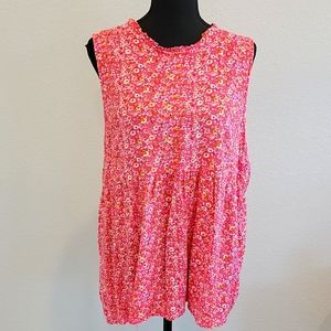 Rachel Zoe sleeveless floral shirt